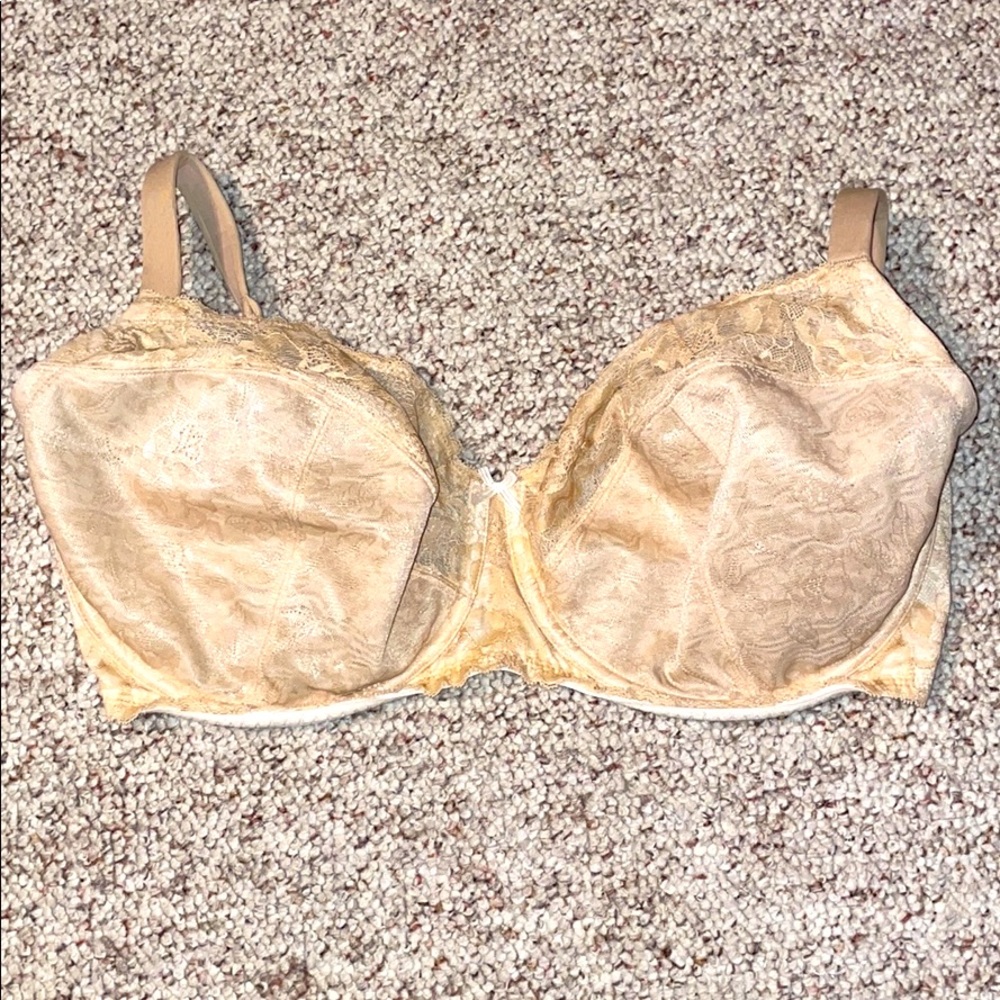 Cacique unlined bra in nude lace